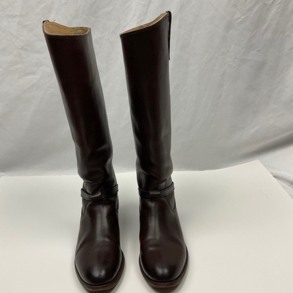 Frye Womens Lindsey Plate Tall Riding Boots Brown 6.5 - Picture 4 of 15